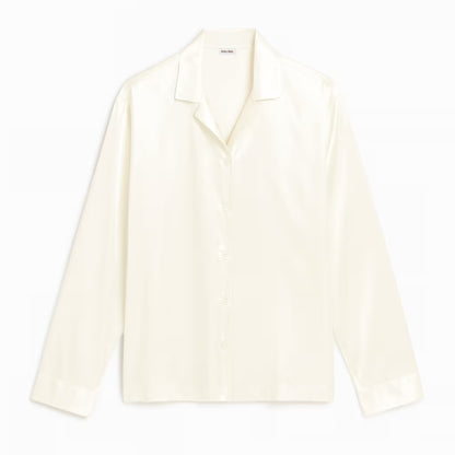 Pijama de Seda - Blusa Manga Longa