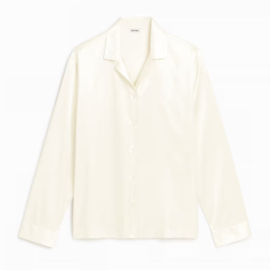 Pijama de Seda - Blusa Manga Longa