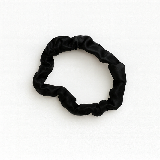 Scrunchie de Seda - Preta